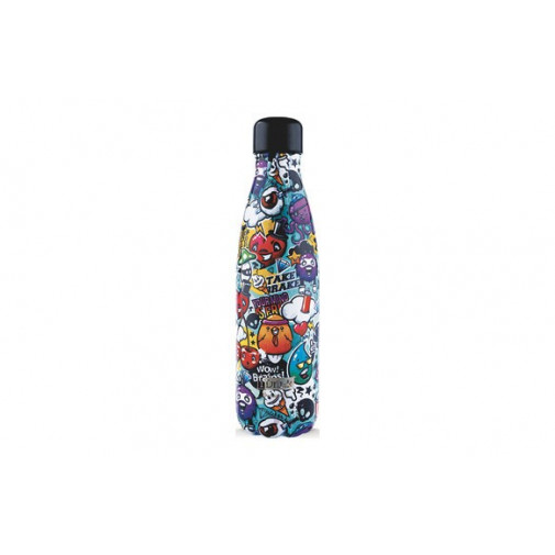 Botella Termo Inox 7 X 7 X 26,5cm 500 Ml - Graffiti Non