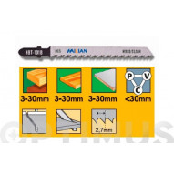 Hoja Sierra Calar Para Madera Y Pvc U101 Bf 5 Uds Recto Fino