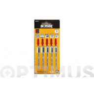 Hoja Sierra Calar Para Metal T227 D 5 Uds Curvo Fino. Logitu