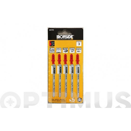 Hoja Sierra Calar Para Metal T227 D 5 Uds Curvo Fino. Logitu