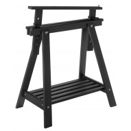 Caballete Madera Pino Macizo Negro 70x70x45