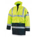 Marca - Parka mixta fluorescente talla -m amarillo azul