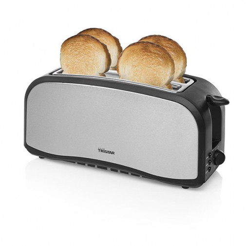 Tostador 2 Ranuras Largas, Cuerpo Acero Inox 1400 W