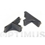 Pie Angulo Estanteria Doble Gris P/40 40 X 40 Mm 48 Unidades