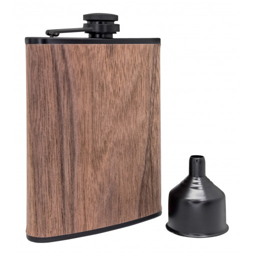 Petaca Decorada Madera 250 Ml Vin Bouquet