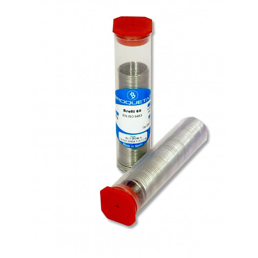 Hilo De Soldar EstaÑo 60sn / 40pb Ø 1 Mm 25 Gr Con Flux Broq