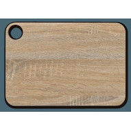 Tabla Cortar Fibra/resina Ef. Madera 33x23 Cm