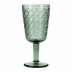 Copa Vidrio Relieve Verde Agata Pack-6 29 Cl
