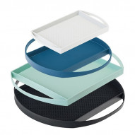 Bandejas Flap Glacial Set-4 42x42x3 Cm