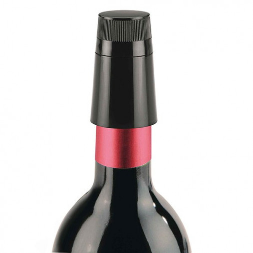 Tapon Vino Plastico Negro -