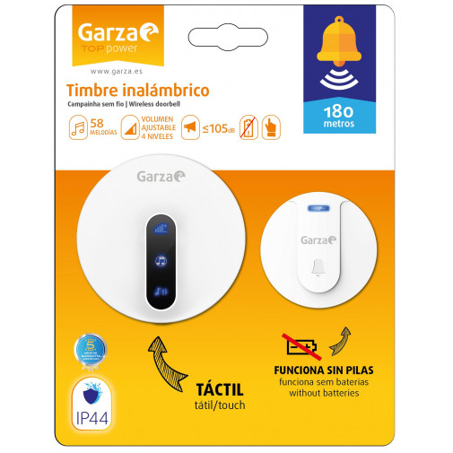 Timbre Inalambrico Ext 180m - 58 Melodias Garza Garza