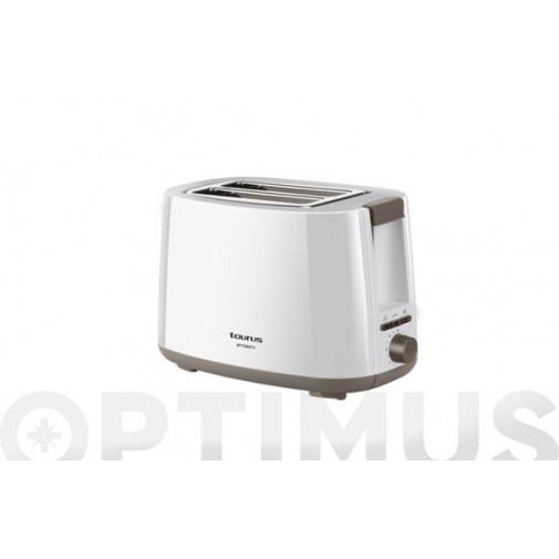 Tostador Dos Ranuras Cortas Mytoast Ii Blanco 750w Taurus