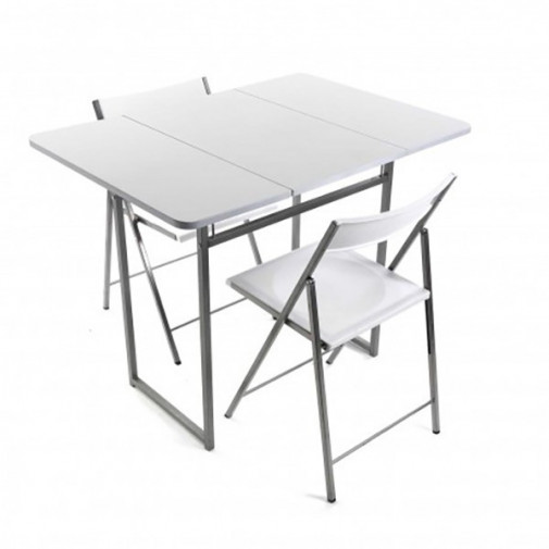 Mesa Plegable + 2 Sillas Andrea -