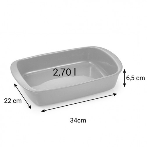 Fuente Horno Gres Rectangular Delicia 34x22 Cm