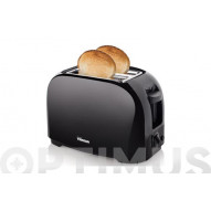 Tostador Dos Ranuras Cortas Negro 800w Tristar