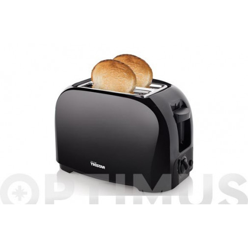 Tostador Dos Ranuras Cortas Negro 800w Tristar