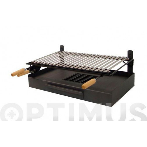 Cajon Barbacoa Con Parrilla Inox 68 X 40 X 26 Cm