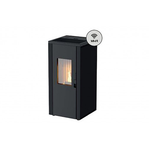 Estufa Pellet Tokyo Negra 7,7 Kw Ignisdom
