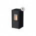 Estufa Pellet Tokyo Negra 7,7 Kw Ignisdom