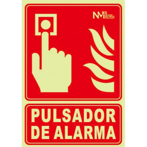 SeÑal Pulsador Pvc Clase B 210x300mm