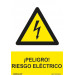 Señal Adhesiva Riesgo Eléctrico Adhesivo de Vinilo 10x15 cm | NORMALUZ | RD36607