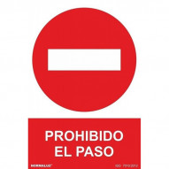 SeÑal Prohibido El Paso Pvc 210x300mm