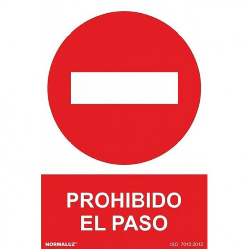 SeÑal Prohibido El Paso Pvc 210x300mm