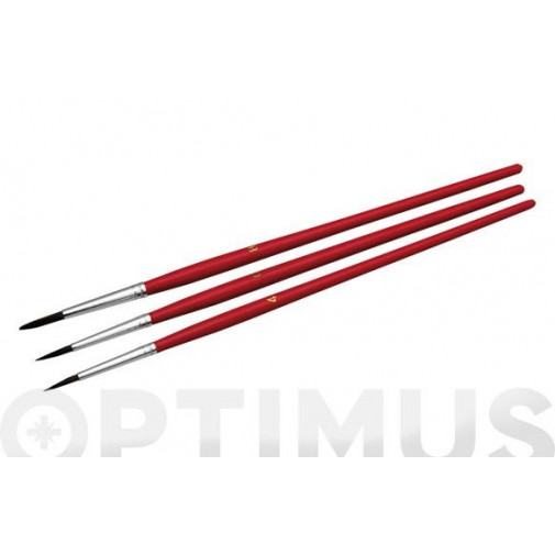 Pincel Para Acuarela Set 3 Uds Nº 4-6-8 Nespoli