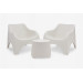 Conjunto Resina Cloud Blanco 79,5x81x76