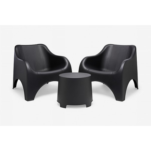 Conjunto Resina Cloud Negro 79,5x81x76