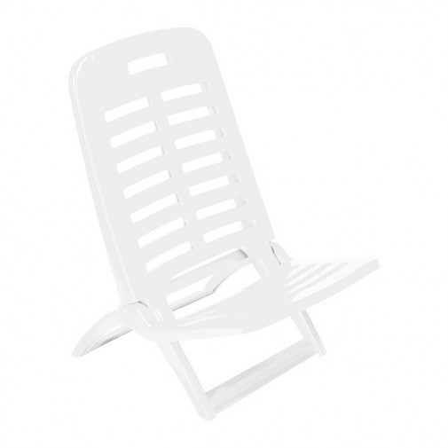 Silla Playa Plegable Blanca 40x51.5x62