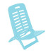 Silla Playa Plegable Azul 40x51.5x62