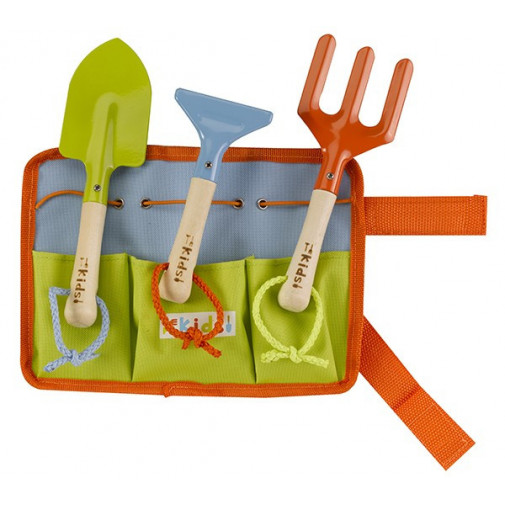 Delantal Set 3pza Pala/rastrillo/horq NiÑos -