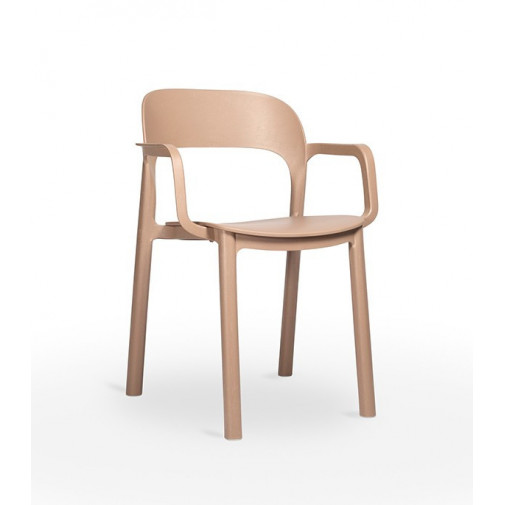 Silla Pp C/brazos Marron Tierra Ona -