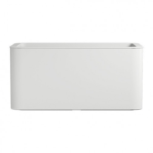 Jardinera Rectangular Blanca 40x80 Cm
