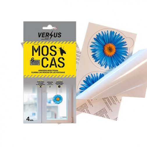 Adhesivo Insecticida Moscas 4ud -