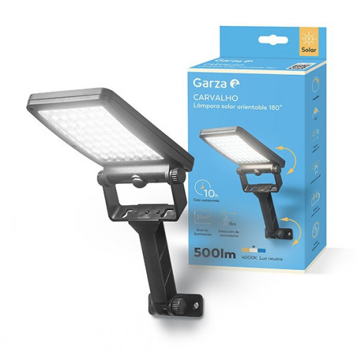 Aplique Solar Carvalho 500 Lm 40k