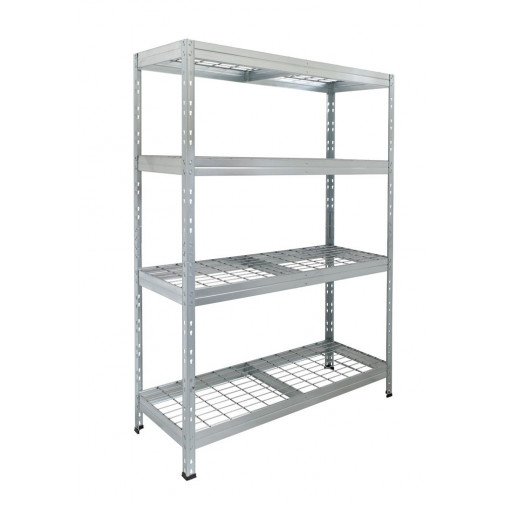 Estanteria Metal Galvanizado 4 Estantes De Rejilla 180 X 120
