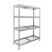 Estanteria Metal Galvanizado 4 Estantes De Rejilla 180 X 120