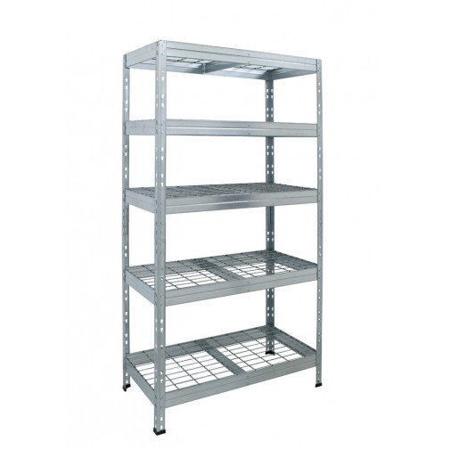 Estanteria Metal Galvanizado 5 Estantes De Rejilla 180 X 90