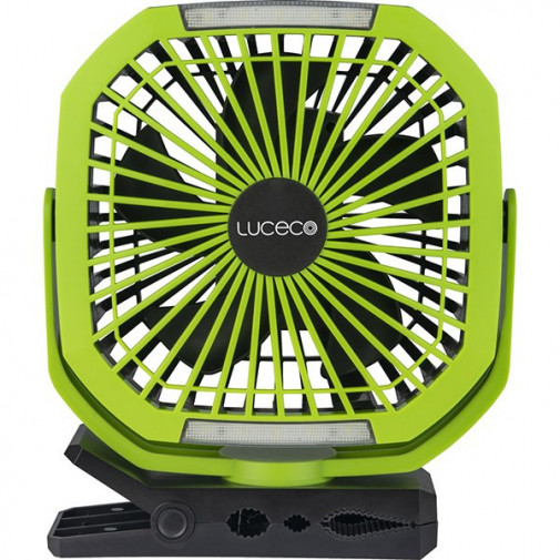 Foco Con Ventilador De Trabajo Recarg Con Pinza 3w