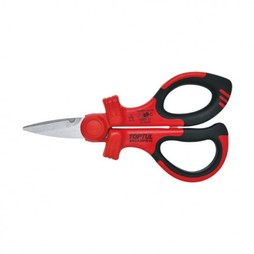 Tijera Electricista Verde Aislada -