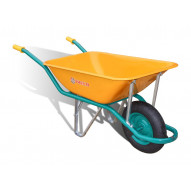 Carretilla Metalica Amarilla Ligera * C1/550-90 L Rueda Neum