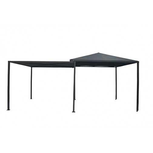 Cenador Extens Acero Gris 3x3x2.7/5.