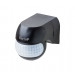 Detector Movimiento Mini Exterior Negro Angulo 180º 12 Mts R