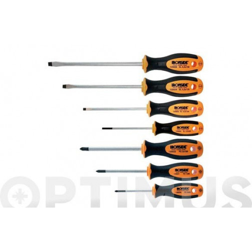 Destornillador Juego 7 Piezas Bocas Pl / Pz Ironside