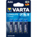 Varta Pilas Micro AAA LR03 de alta energía (1,5 V, 2400 mAh, 4 blísters)