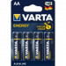 Varta Energy - Pilas alcalinas AA, Pack x4, Azul