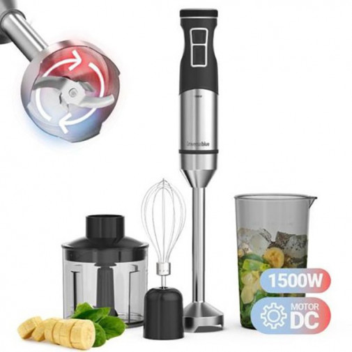 Batidora Cuerpo Acero + Picador 500ml 1200 W