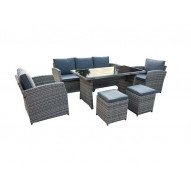 Conjunto Ratan Sint/acero Sierra Leona 6 Pzas